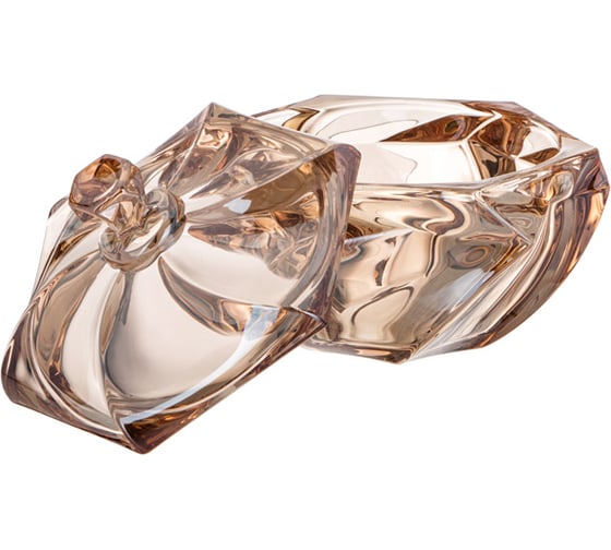 Конфетница Lefard с крышкой bogema amber диаметр=17 см высота=15,5 см 195-224
