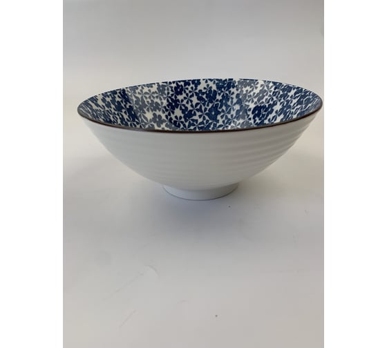 Тарелка Homium Japanese Collection, Очарование, глубокая, цвет белый/синий, D20см platejcnew23wblue