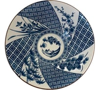 Тарелка Homium Japanese Collection, Очарование, глубокая, цвет белый/синий, D20см platejcnew25wblue