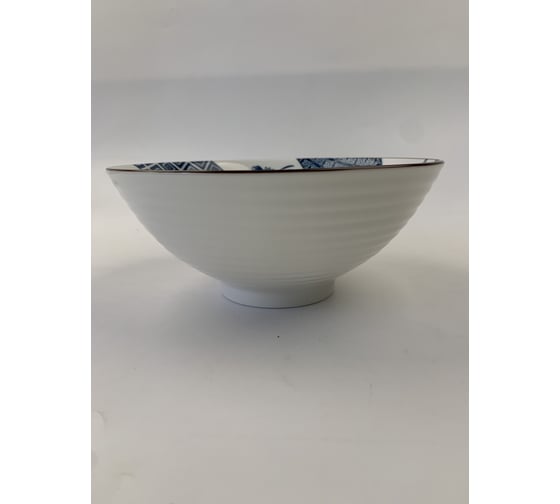 Тарелка Homium Japanese Collection, Очарование, глубокая, цвет белый/синий, D20см platejcnew25wblue