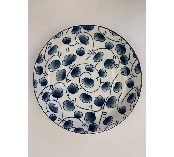Тарелка Homium Japanese Collection, Очарование, цвет белый/синий, D20см platejcnew28wblue