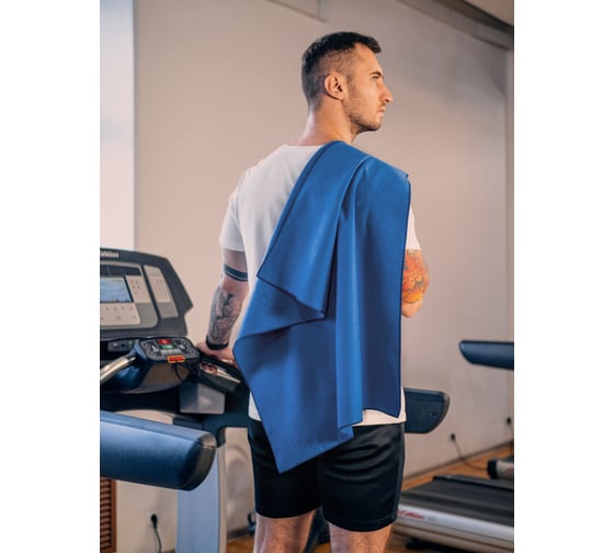 Полотенце Guten Morgen Микрофибра, Fitness, Цвет: Индиго (80x130 см) Пфит-Иг-80-130