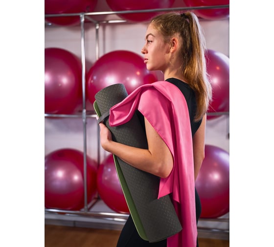 Полотенце Guten Morgen Микрофибра, Fitness, Цвет: Фламинго (80x130 см) Пфит-Флм-80-130
