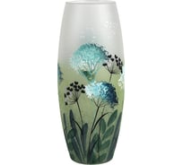 Ваза Яркий штрих Лето стекло, 25 см, бочка, ручная роспись 7736/250/sh319