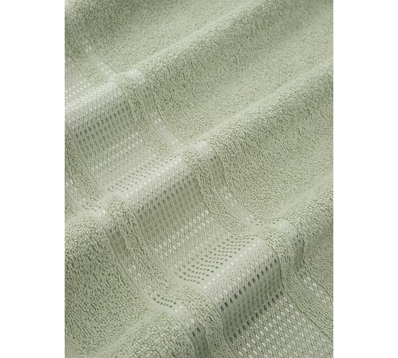 Полотенца махровые DIANA Амелия, Лавровый/Темно-зеленый, 50x80 см (2 шт.), 70x130 см (2 шт.) ПМАмD-ЛТз-50-70-2-2