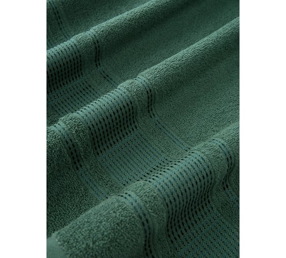 Полотенца махровые DIANA Амелия, Лавровый/Темно-зеленый, 50x80 см (2 шт.), 70x130 см (2 шт.) ПМАмD-ЛТз-50-70-2-2