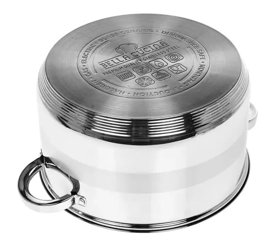 Кастрюля Bella Cucina со стеклянной крышкой, 28 см, 10,5 л 2041-BC