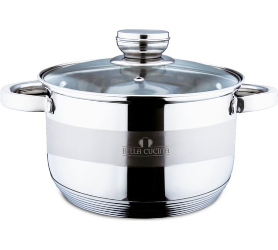 Кастрюля Bella Cucina со стеклянной крышкой, 20 см, 3,9 л 2037-BC 1