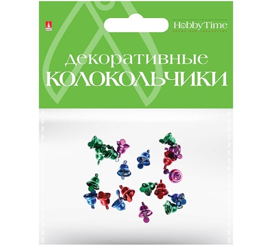 Колокольчики Bruno Visconti набор №14, цветные, диаметр 10 мм 4 цвета 2-403/14 1