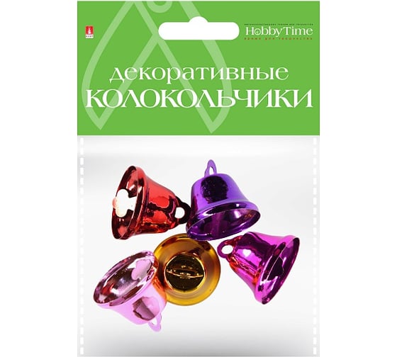Колокольчики Bruno Visconti набор №17,цветные, диаметр 26 мм, 5 цветов 2-403/17