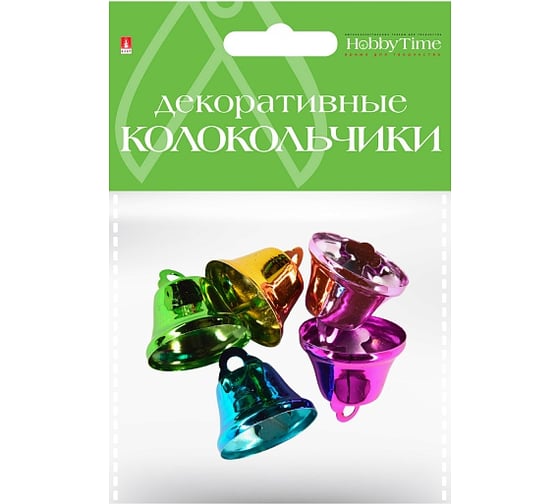 Колокольчики Bruno Visconti набор №17,цветные, диаметр 26 мм, 5 цветов 2-403/17