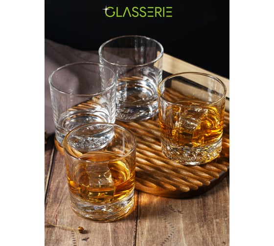 Набор из 4-х стаканов для виски GLASSERIE SPIRIT OF ANIMALS 300 мл GL012