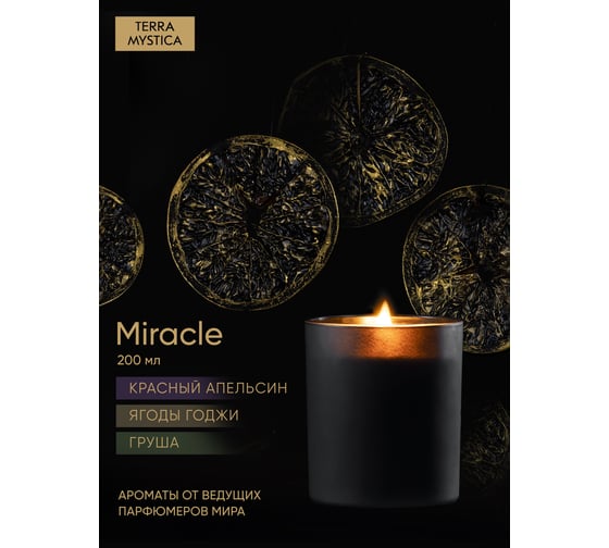 Ароматическая свеча Breesal TERRA MYSTICA «Miracle» (Чудо) (12) BR0016