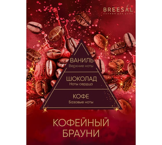 Ароматический диффузор Breesal Passion «Кофейный брауни» (12) ЮНК BR0029