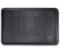 Универсальный лоток-поддон для обуви Бацькина баня 40x60 см, резиновый, черный 93634-ВИ