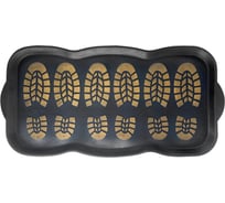 Универсальный поддон для обуви Бацькина баня 40x80 см, резиновый, черный 93636-ВИ