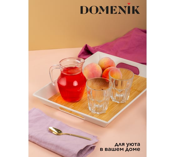 Поднос прямоугольный DOMENIK REAL BAMBOO 41x30 см DMT503