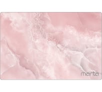 Доска разделочная гладкая MARTA MT-3740 розовый мрамор 42140