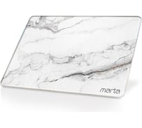 Доска разделочная MARTA MT-3742 белый мрамор 41142