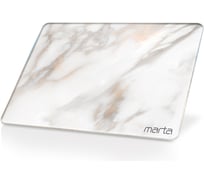 Доска разделочная MARTA MT-3742 бело-золотой мрамор 41143