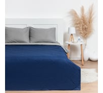 Покрывало LoveLife евро макси 240х210±5см, цв. синий, микрофайбер, 100% п/э 7581266