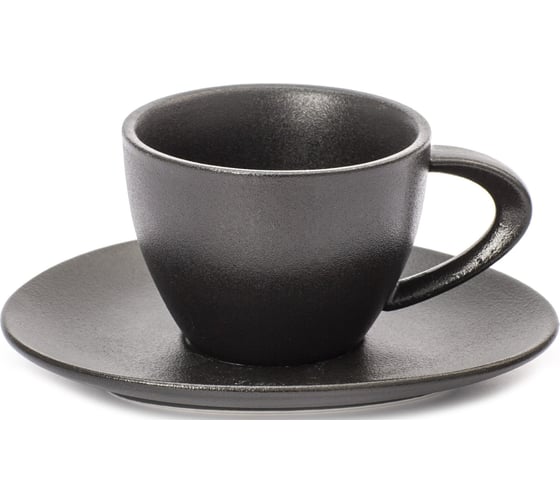 Чайная пара DOMENIK ROCK BLACK 200 мл DM8026