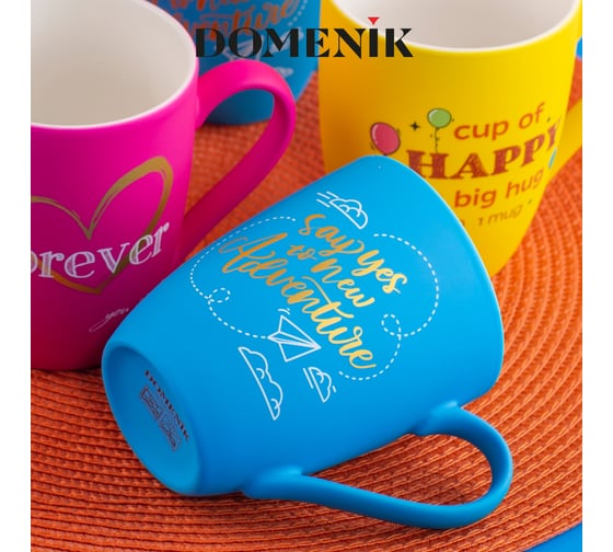 Набор кружек DOMENIK OH SOFT 3 шт., 340 мл DMM010-ECOM