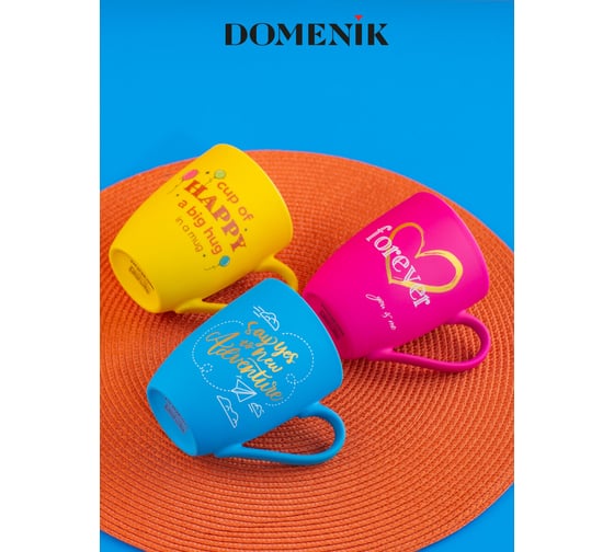 Набор кружек DOMENIK OH SOFT 3 шт., 340 мл DMM010-ECOM
