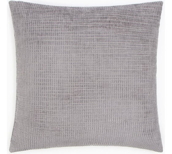 Чехол на подушку Этель Velvet 43x43см, цвет серый, 100% п/э 10101036