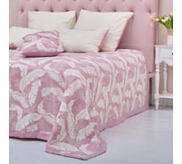 Покрывало хлопковое Этель "Перья" 180х240 см, цвет фиолетовый, 100%хлопок, 300гр/м2 7548510