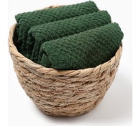 Набор декоративных салфеток Этель Green 30x30см., 3шт., 100%хл. 10400895