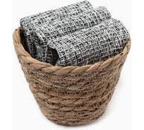 Набор декоративных салфеток Этель Grey 30x30см., 3шт., 100%хл. 10400893