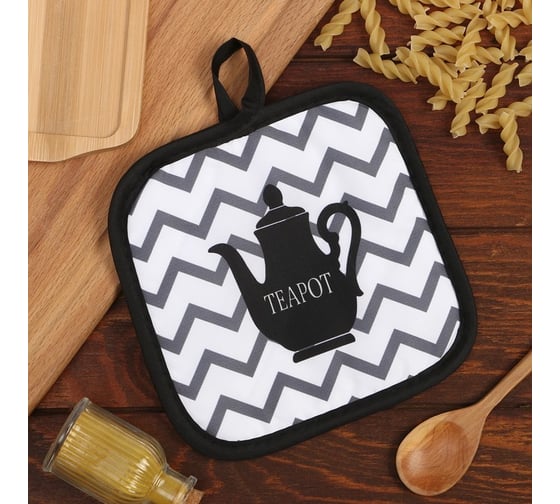 Прихватка Доляна "Teapot" 17х17 см 100% п/э 9437950
