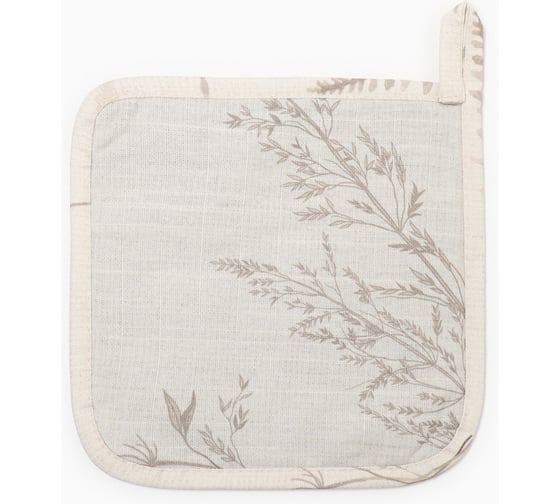 Прихватка Этель "Flower herbarium" 19x19 см, 100% хл, репс 210г/м2 10283407 1