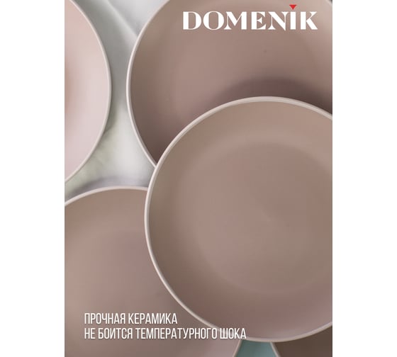 Тарелка обеденная DOMENIK SCANDY CAPPUCCINO 24см DMD121