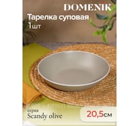 Тарелка суповая SCANDY OLIVE 20.5см DOMENIK DMD113