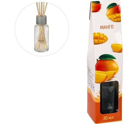 Диффузор для дома с палочками Волшебная страна 30 мл, аромат "Манго" 107505
