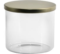 Банка для сыпучих продуктов с металлической крышкой ЭЛЕТЕХ (600ml, ф100x90 мм) 4840900050