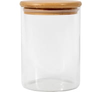 Банка для сыпучих продуктов с бамбуковой крышкой ЭЛЕТЕХ (800ml, ф90x145 мм) 4840900014