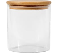 Банка для сыпучих продуктов с бамбуковой крышкой ЭЛЕТЕХ (1000ml, ф110x125 мм) 4840900029
