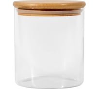 Банка для сыпучих продуктов с бамбуковой крышкой ЭЛЕТЕХ (800ml, ф100x125 мм) 4840900021