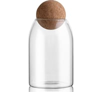 Банка для сыпучих продуктов с крышкой шар ЭЛЕТЕХ ф60 (700 ml, ф90x125 мм) 4840900059