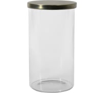 Банка для сыпучих продуктов с металлической крышкой ЭЛЕТЕХ (1750ml, ф100x260 мм) 4840900056