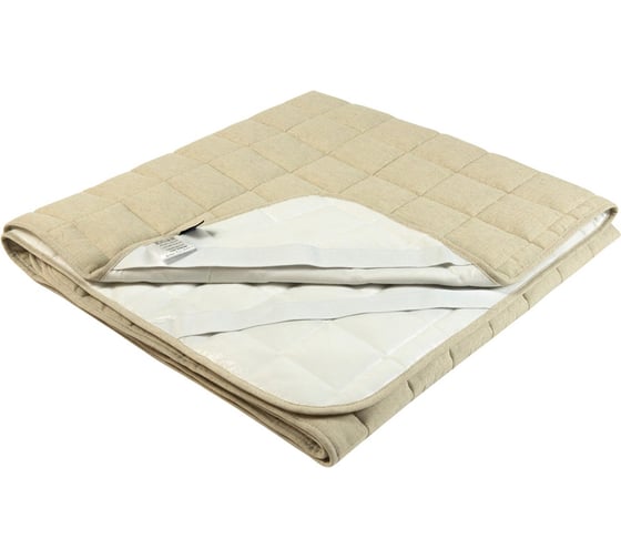 Наматрасник EDELSON LINUM AQUA 200x200 см, с резинкой по углам ELA-200AQUA 1