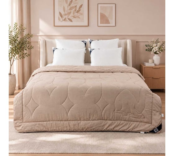 Теплое стеганое одеяло EDELSON CAMEL WOOL 172x205 см ECW- 18-53