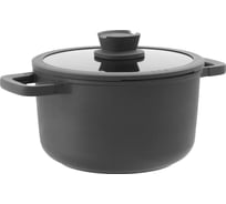 Кастрюля BergHOFF Leo Stone+ с крышкой 24 см 5,5 л с керамическим покрытием высота 14 см 3950594