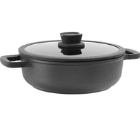 Сотейник BergHOFF Leo Stone+ с 2 ручками с крышкой 28 см 4,7 л с керамическим покрытием 3950595