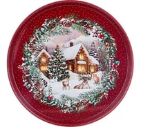 Поднос сервировочный Agness новый год 33x2, 1 см 898-132
