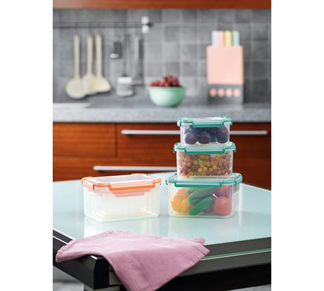 Контейнер герметичный Архимед 1,6 л, с клипсами Р2115