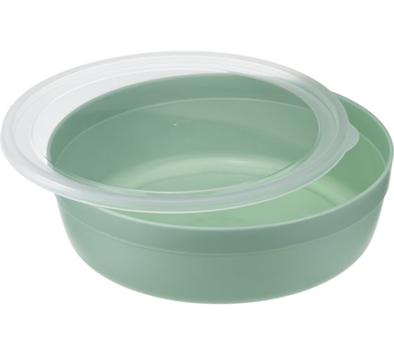 Миска IDEA 2,8 л, с крышкой, фисташковый, М 1303 Фисташковый